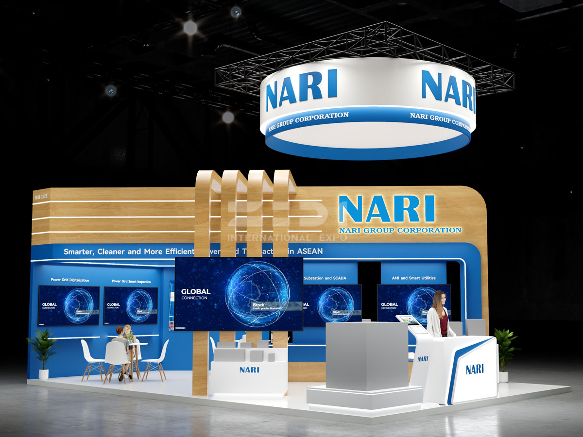泰國(guó)電力展位設(shè)計(jì)